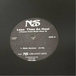 レコード LESS THAN AN HOUR/NAS プロモ HIPHOP　Rush Our