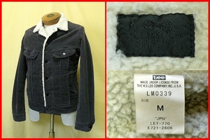 ★Lee LM0339★JEGGERS BOA JACKET★裏ボアコーデュロイJKT M★