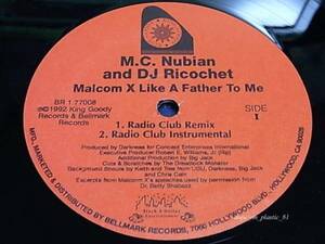 M.C. Nubian And DJ Ricochet/Malcom X Like A Father To Me/5点以上で送料無料、10点以上で10%割引!!!/12'