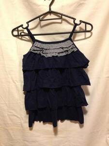  tag equipped child clothes girl 120cm frill camisole 