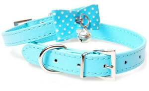* necklace ribbon approximately 21~27cm dog cat for pets light blue free shipping 