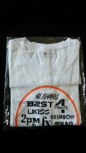 K-POPライブイベントＴシャツ白 Mサイズ 東方神起、2PM、BEAST