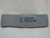 X-LARGE エクストララージ EMBROIDERY HEADBAND 灰 最新人気_画像1