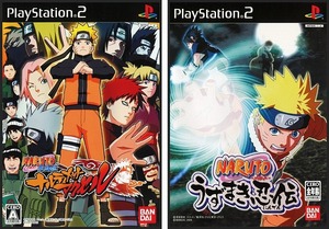 PS2 NARUTO疾風伝ナルティメットアクセル/うずまき忍伝★2本GB03