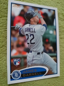 ★RC ルーキー JAMES DARNELL TOPPS 2012 #553 MLB ROOKIE CARD カード SAN DIEGO PADRES サンディエゴ パドレス ジェイムス・ダーネル