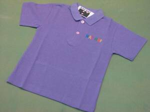 ★新品タグ付（キムラタン）ナフナフの半袖ポロシャツ（110）紫