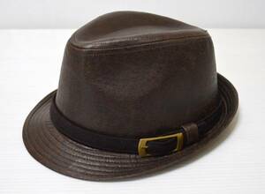  crack leather / simple / soft hat hat /CNT10046/