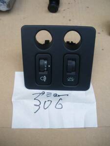  Peugeot 306 light switch black 2 point working properly goods 