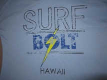 レア！新品！ LightningBolt ライトニングボルト パーカー薄手Tシャツ 水色 M フード サーファー サーフ SURF サーフィン bolt_画像2