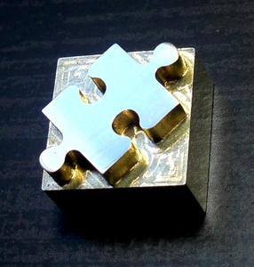 焼印・刻印 真鍮製15mm角 　パズルのピース Type 02