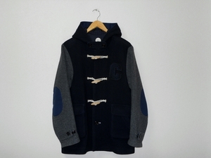 CHEESY BADchi-ji-bado duffle coat navy blue × gray L (3Fo is 