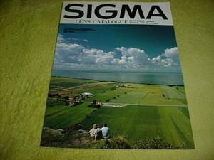  prompt decision!1993 year 12 month Sigma lens catalog 