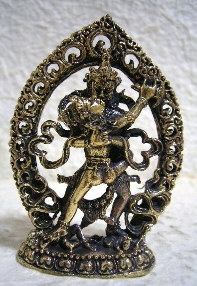 真鍮製　チャクラ・サンヴァラ像　８．１センチ