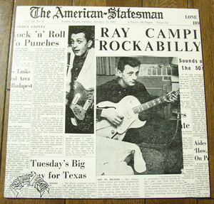 Ray Campi - Rockabilly - LP / 70s,ROLLIN' ROCK,50s,ロカビリー,Caterpillar,Play It Cool,Give That Love To Me,Living On Love,