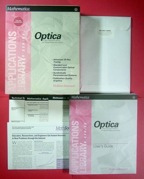 472】 マスマティカ(Mathmatica)用ライブラリ Optica メデイア 472】 マスマティカ(Mathmatica)用ライブラリ Optica メデイア