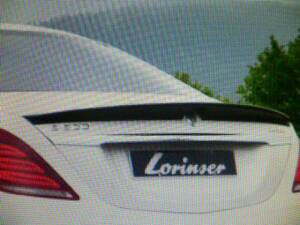 ★★ ＬＯＲＩＮＳＥＲ 純正品 Ｗ２２２ リアデッキスポイラー ベンツ用 ⑩★