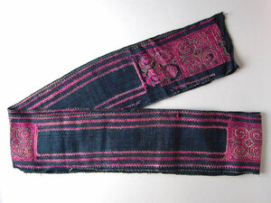 手芸材料に★タイ・アカ族の長い刺繍布 480cm タペストリー