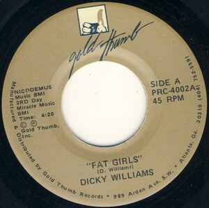* 80's Southern Soul 45 * Dicky Williams *
