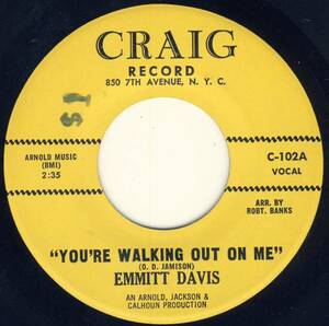 * 60's New York Deep R&B 45 * Emmitt Davis *