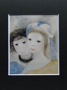 M・Laurencin、Deux jeunes filles、希少画集より、新品額装付