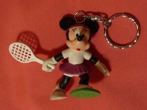  ultra rare! Kawai i! Minnie Mouse sofvi mascot key holder ( tennis )
