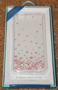 * new goods *ELECOM iPhone6s/6 shell cover crystal rhinestone crystal * pink / champagne 