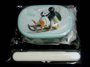  unopened * Pingu | not for sale lunch box &. chopsticks set 