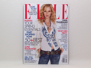 洋雑誌 ELLE US No.234 2.2005 Uma Thurman 送料180円/e1 ①