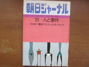 朝日ジャーナル1981.12.25 尾崎秀樹 土井たか子 常盤新平 中野収