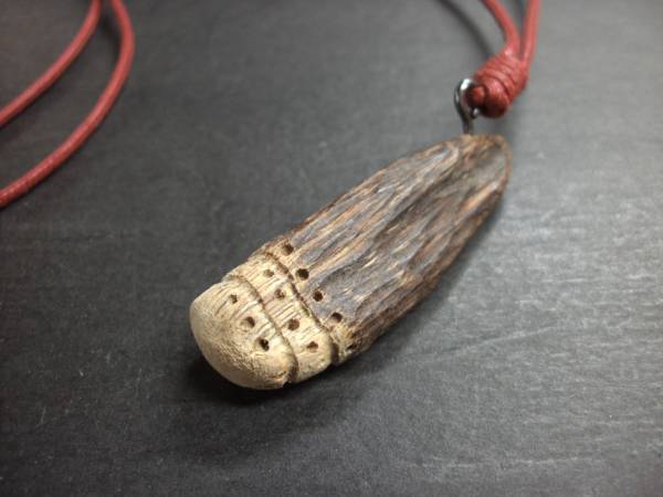 Agarwood bamboo shoot pendant same as Shosoin treasure ranjatai, handmade, Accessories (for women), necklace, pendant, choker
