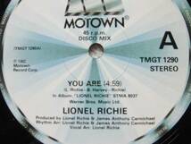 lionel richie/you are/you mean more to me/truly(inst)_画像1