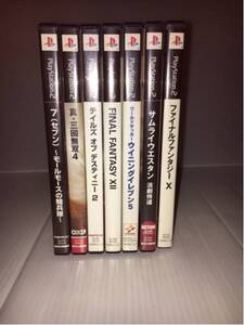 PS2 プレーステーション2 ゲームソフトおまとめ品 真・三國無双4 セブン 7 モールモースの騎兵隊 FF など 7本セット