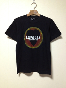 [即決古着]LOVE AND PEACE COUNTDOWN JAPAN 08-09 AND STRAIGHTENER/ストレイテナー/L&P&C&S/Tシャツ/半袖/黒/ブラック/Sサイズ