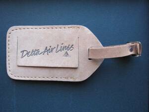  Delta Air Lines #Delta Air Lines# Vintage leather made tag 