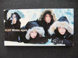 CDシングル8㎝　　GLAY　Winter again 歌詞カード付き