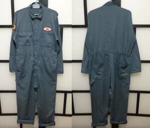 US old clothes BIG MAC herringbone ground all-in-one / big Mac coverall 