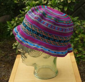  free shipping 15gatemala race pattern cotton 100% hat hat hand-knitted for children middle rice tradition woven thing hand weave beautiful pretty foru Claw re music foru Claw re costume 