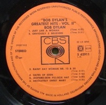 ★特選★BOB DYLAN/GREATEST HITS VOL.2-HOLLAND CBS_画像3