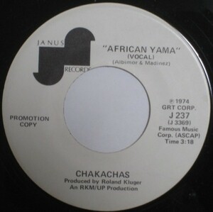 Chakachas - African Yama ■ funk 45 試聴