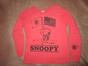 BEAMS Beams Snoopy сотрудничество Vintage type тренировочный футболка S