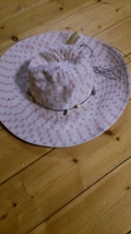 新品 レディース 帽子 ハット 夏用 サイズ 58㌢ ベージュ_画像3
