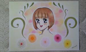 Art hand Auction Original handgezeichnete Illustration ☆ Gerbera ☆, Comics, Anime-Waren, Handgezeichnete Illustration