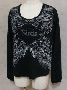 AndA And A long T-shirt cut and sewn 38 total lame Birds