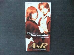 CDシングル8㎝　　As R　Never Surrender 君のイナイ季節　