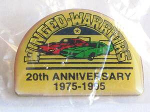 1995 fiscal year *WINGED WARRIORS Club 20 anniversary commemoration pin z#MOPAR DAYTONA SUPERBIRD unused goods 