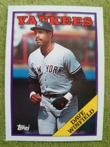 ★DAVE WINFIELD TOPPS 1988 MLB #510 NEW YORK YANKEES デイブ・ウインフィールド ニューヨーク・ヤンキース HOF