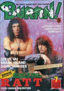 BURRN '90/7 RATT STEVE VAI SHARK ISLAND DAWN YANKEES