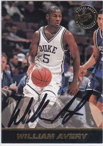 NBA 1999 Press Pass SE auto William Avery