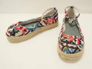  Nine West :NINE WEST!espado*batik pattern * espadrille * size 8M