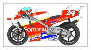 1/12forutuna Honda ponzNSR'96 decal [D353]